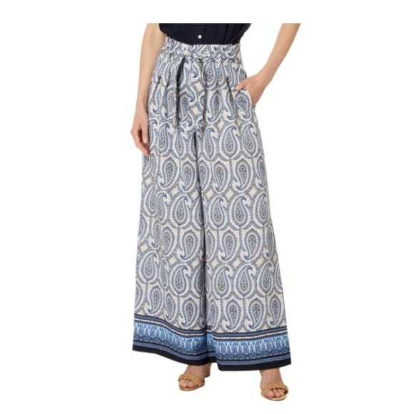 Tommy Hilfiger Paisley Wide Leg Pants Size Medium - Picture 8 of 8